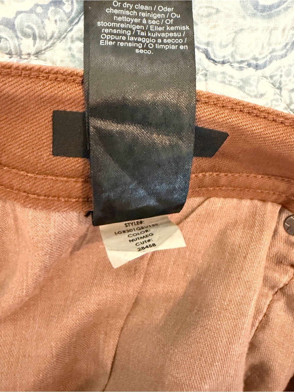 Liverpool Los Angeles Regent Relaxed Straight Brown Pants 38x32 - Picture 5 of 6